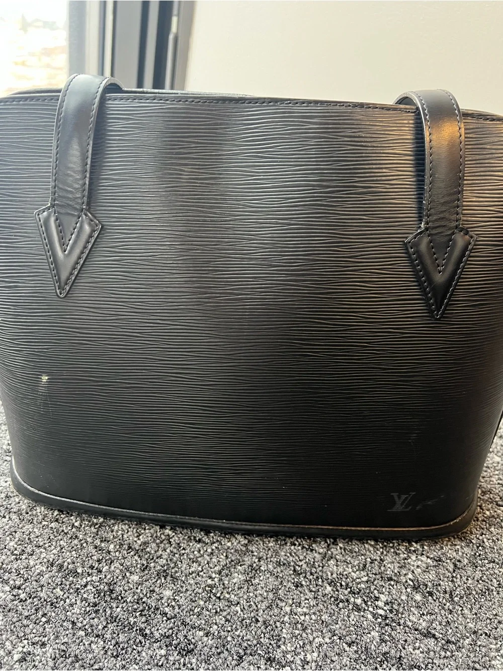 Louis Vuitton Black Epi Lussac Tote
